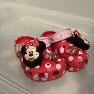 CROCS Red Minnie Mouse Kids Slippers